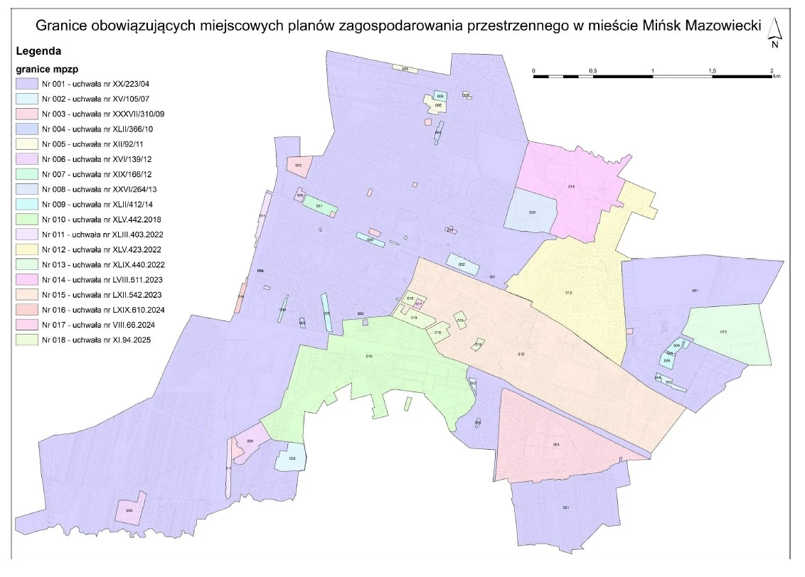 Kliknięcie powiększy obraz. Miejscowe plany zagospodarowania przestrzennego